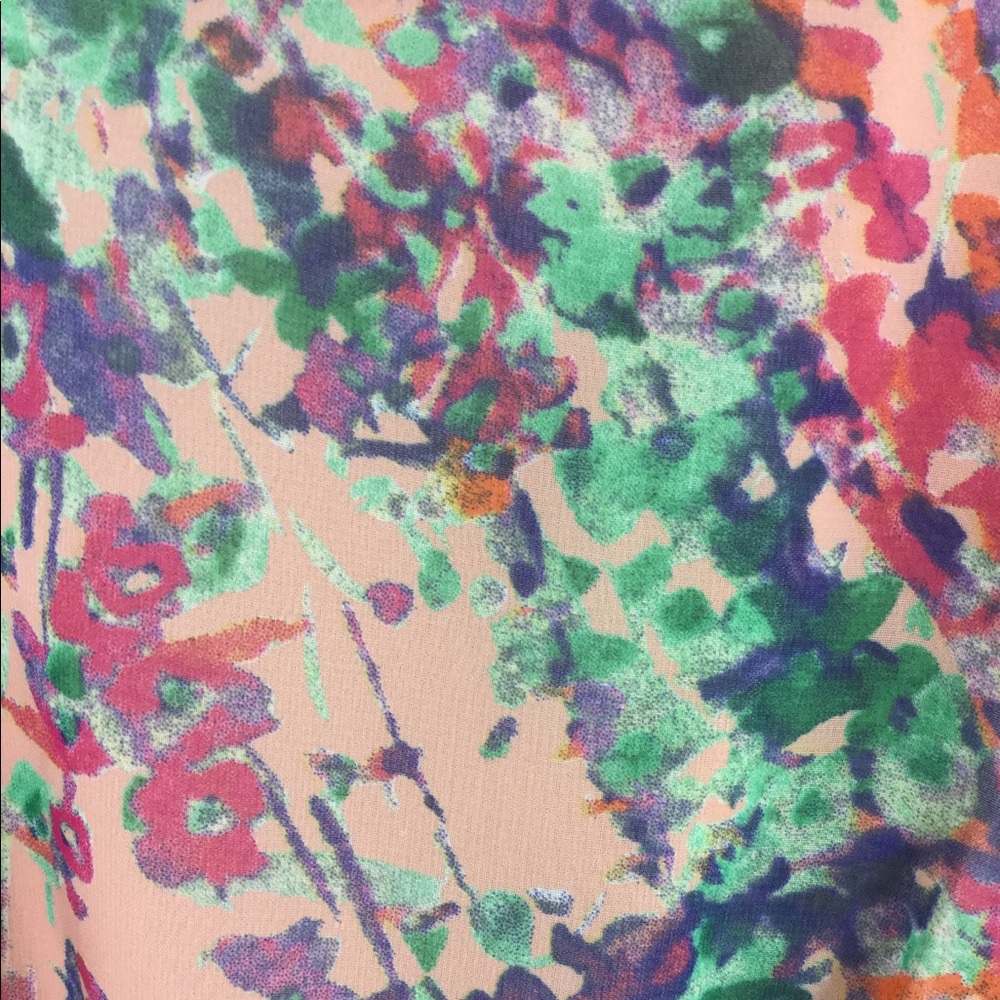 Lush Blush Floral Print Cap Sleeve Dress